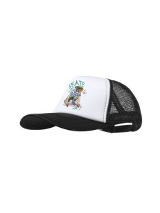Gorra promocional negra con parte trasera de malla