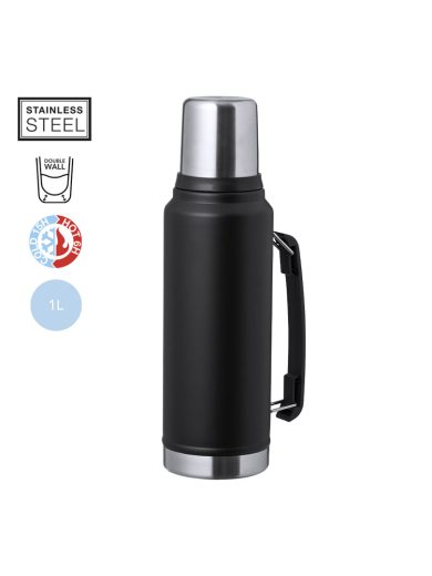 Termo y taza color negro Jokinen