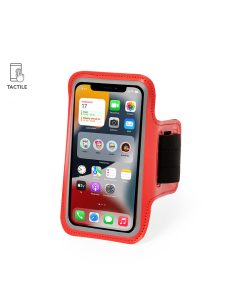 Brazalete promocional rojo para celular