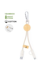 Cable promocional con varios cuerpos para varias funciones