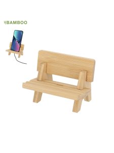 Soporte promocional con diseño de silla