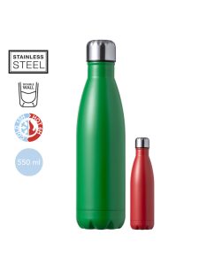 Botella promocional térmica con tapa de rosca