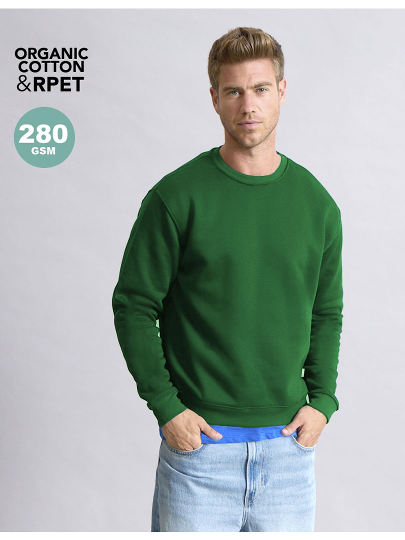 Jacket promocional de algodón orgánico y poliéster reciclado