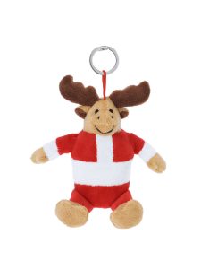Llavero promocional navideño con forma de reno