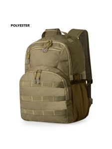 Mochila promocional en tonos marrón arena