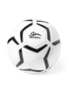 Bola de futbol de diseño bicolor con parches negros